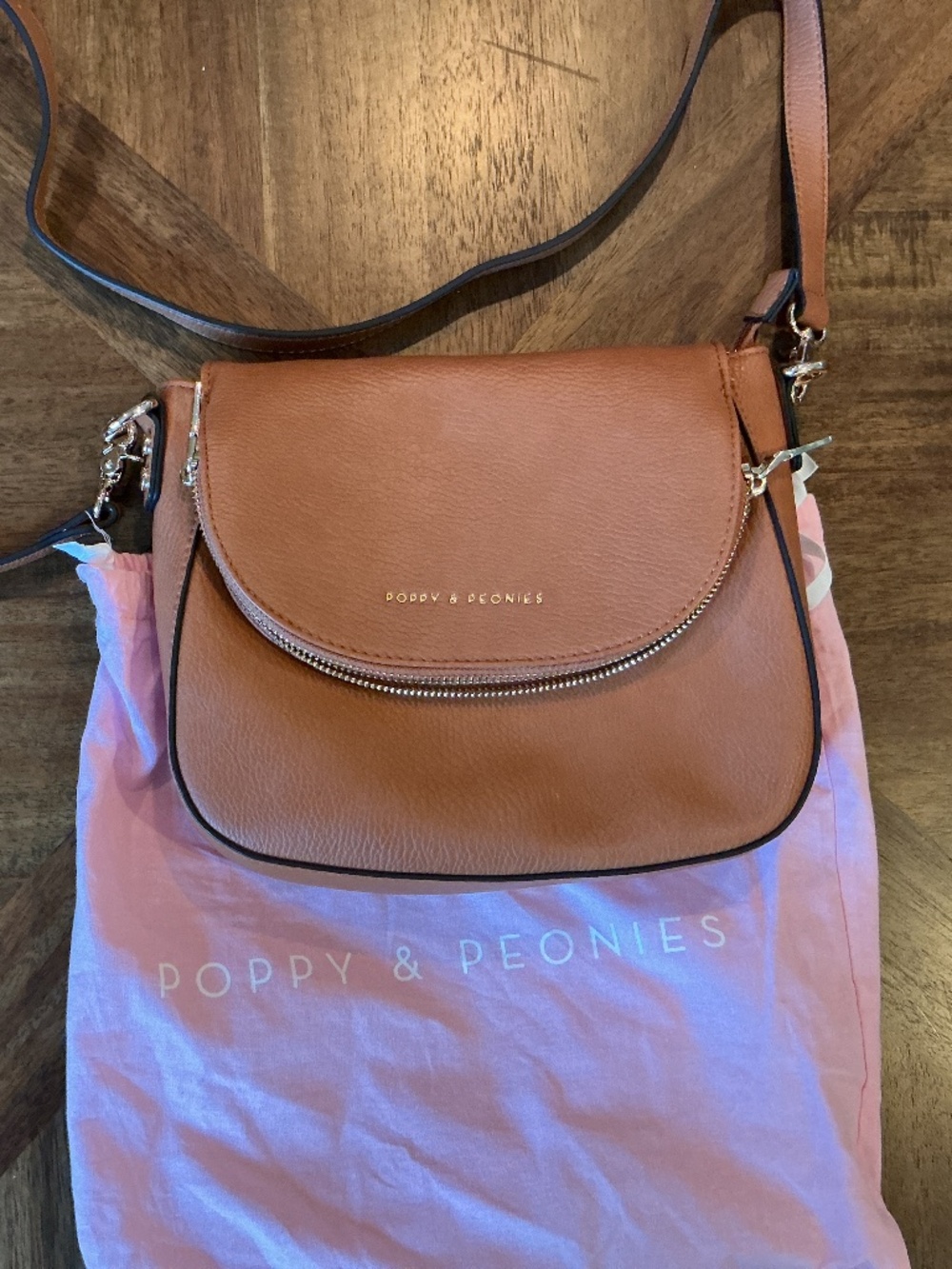 Poppy and Peonies Mini Downtown Cognac LN